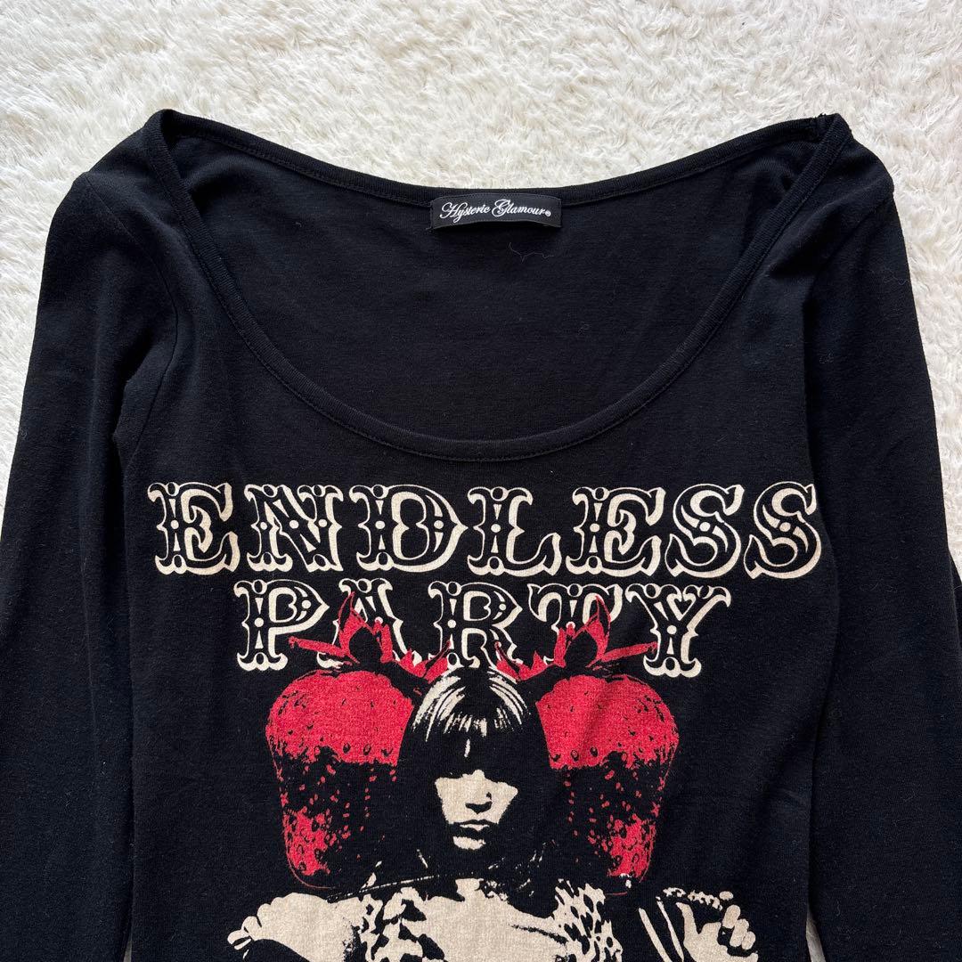 ヒステリックグラマー　ENDLESS PARTY ヒスガールロンT y2k