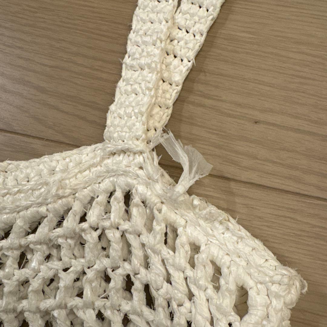 PRADA クロシェ　ラフィアトート