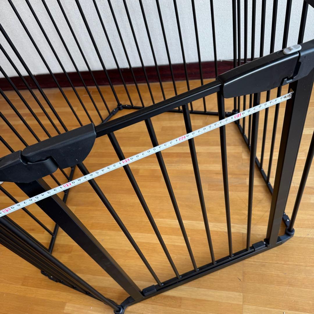 ペット用 折りたたみスチールサークル フェンス 扉付き