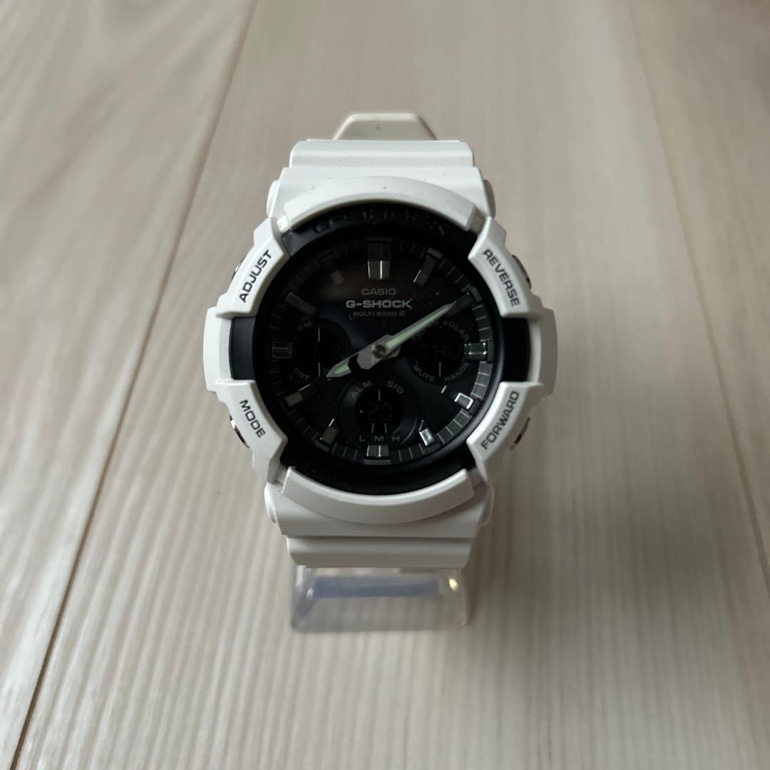 CASIO G-SHOCK ホワイト　電波ソーラー