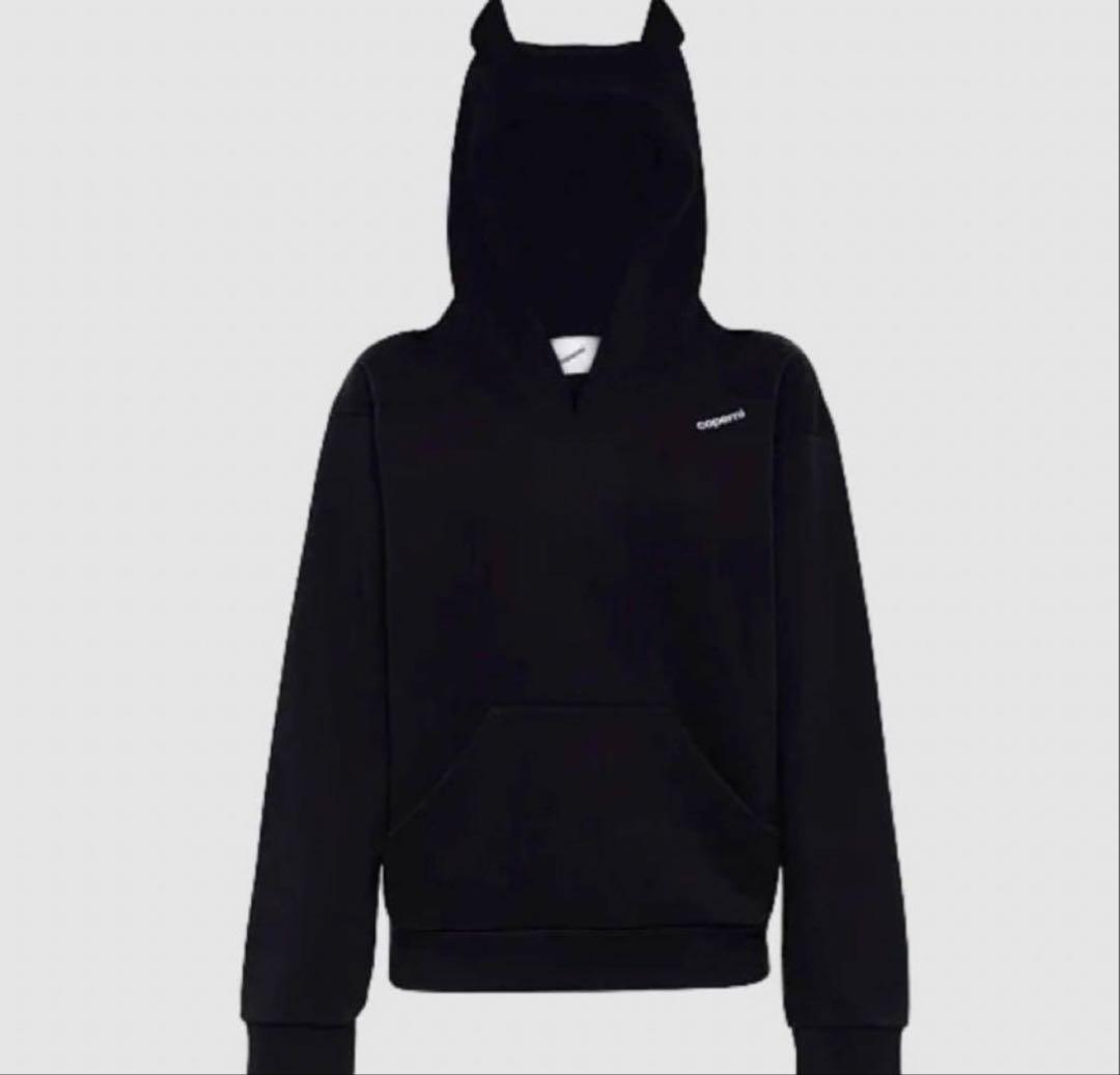 copon 耳付きフード ブラックパーカー
