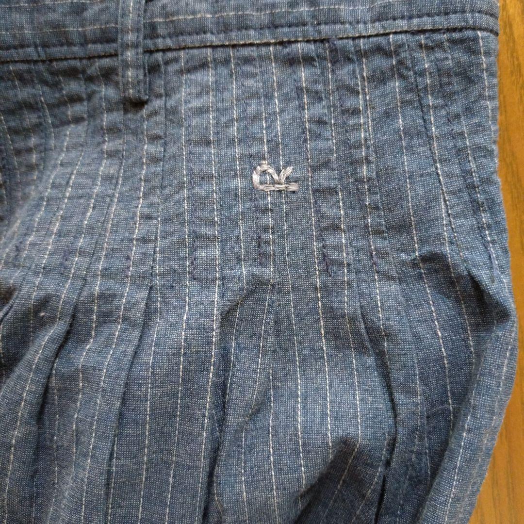 45r 　ガウチョパンツ　　キュロットパンツ　ワイドパンツ　ストライプ