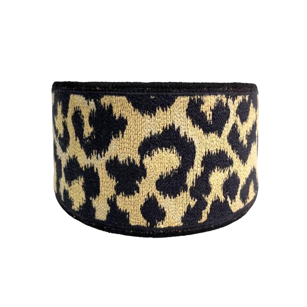 美品 Dior ディオール オブリーク カチューシャ ヘッドバンド レオパード