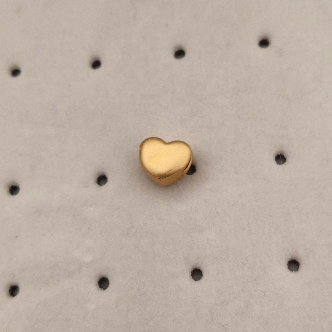 純金 ハート　ペンダントトップ　足金999刻印