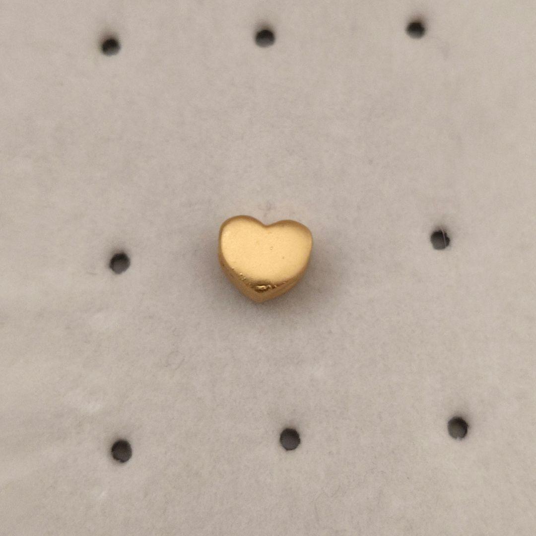 純金 ハート　ペンダントトップ　足金999刻印