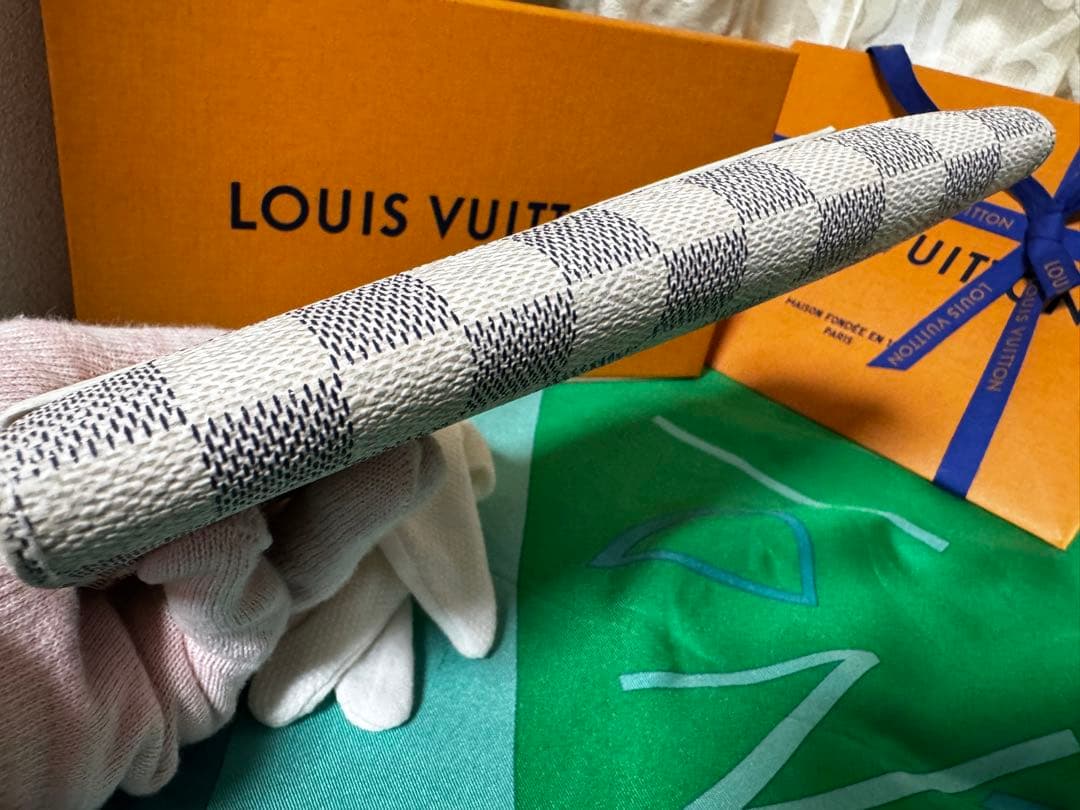 ルイヴィトン ポルトフォイユサラ ダミエアズール 長財布 良品