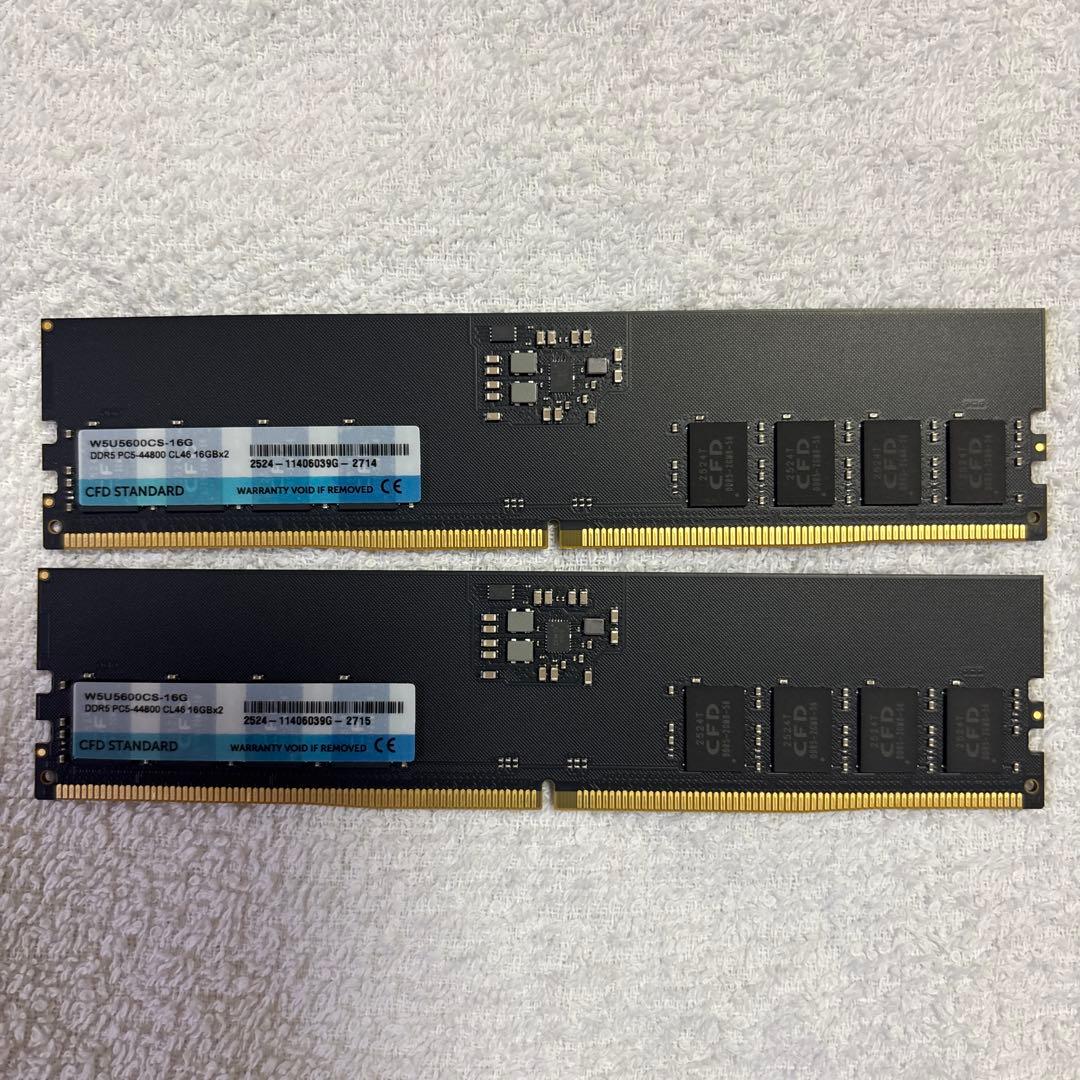 メモリー CFD DDR5 RAM 32gb (16 x2) 5600MT/s