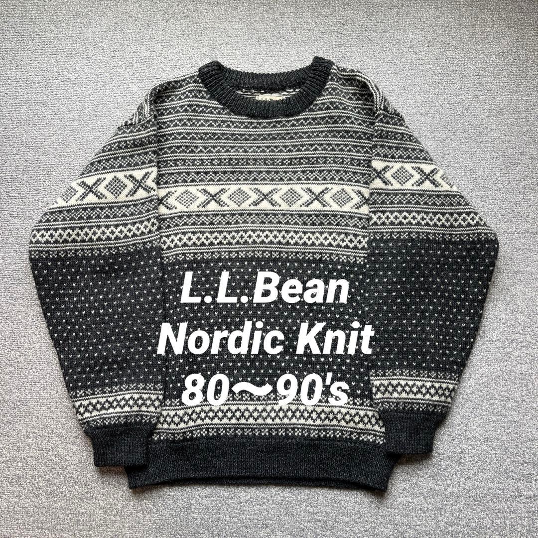L.L.Bean ノルディックニット グレー
