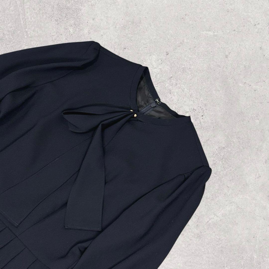 まいまいとCELFORD 36 濃紺 ボウタイプリーツワンピース 卒業