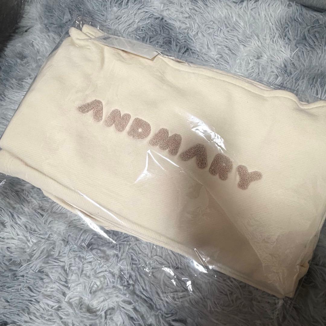 トップス andmary mary logo loose set up ivory