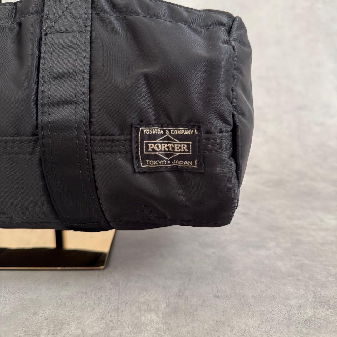 美品 廃盤 ポーター タンカー ミニボストン S ドラムバッグ ダッフル 黒
