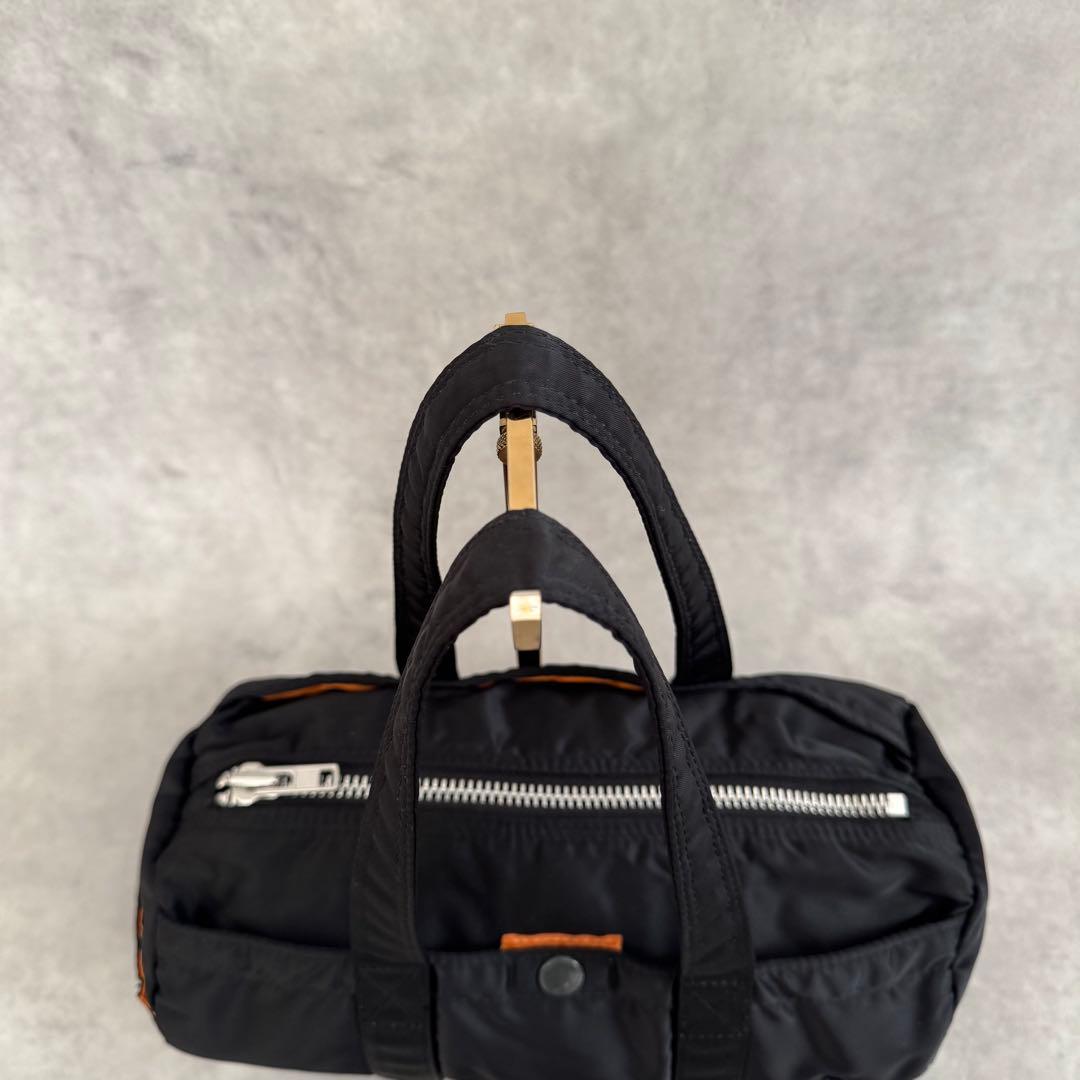 美品 廃盤 ポーター タンカー ミニボストン S ドラムバッグ ダッフル 黒