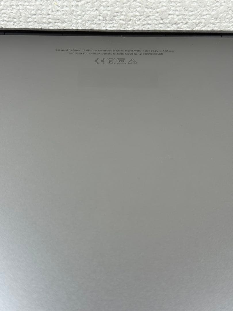 MacBook本体 MacBook Pro 15 Touch Bar 2019 i9/32/500