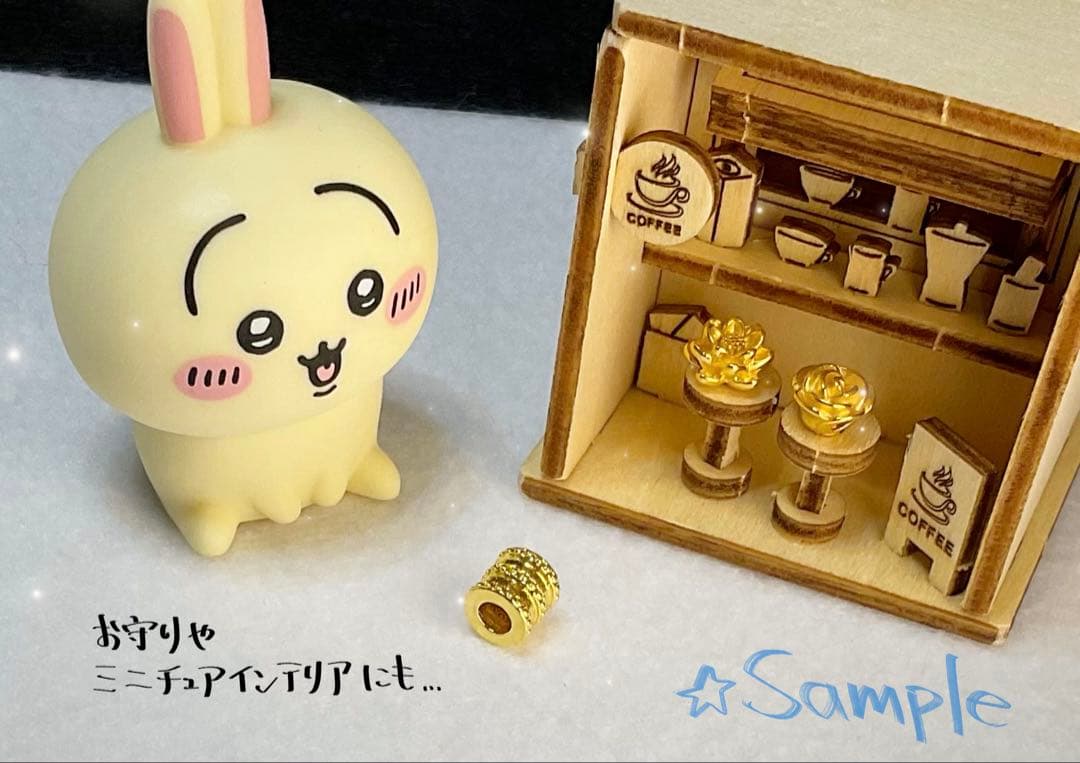 K24刻印　筒のペンダントトップ　約5mm　Mal.レレレさん☆