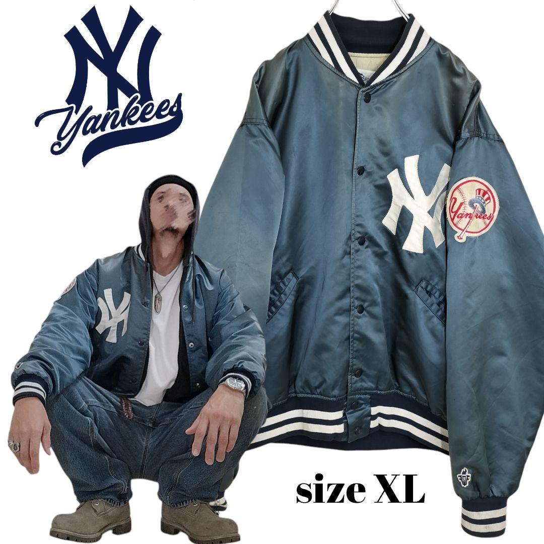 MLB ニューヨーク ヤンキース ヴィンテージ スタジャン 良フェード XL