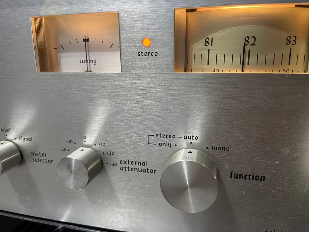 動作品　DENON TU-355 チューナー　デノン　当時物マニュアル付き
