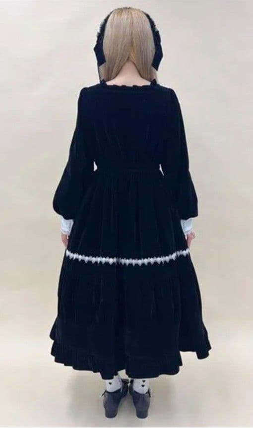 Chalmiere　シャルミエール　ウィンターワンピース　ブラック