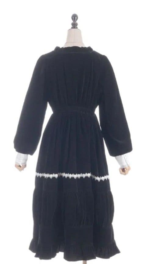 Chalmiere　シャルミエール　ウィンターワンピース　ブラック