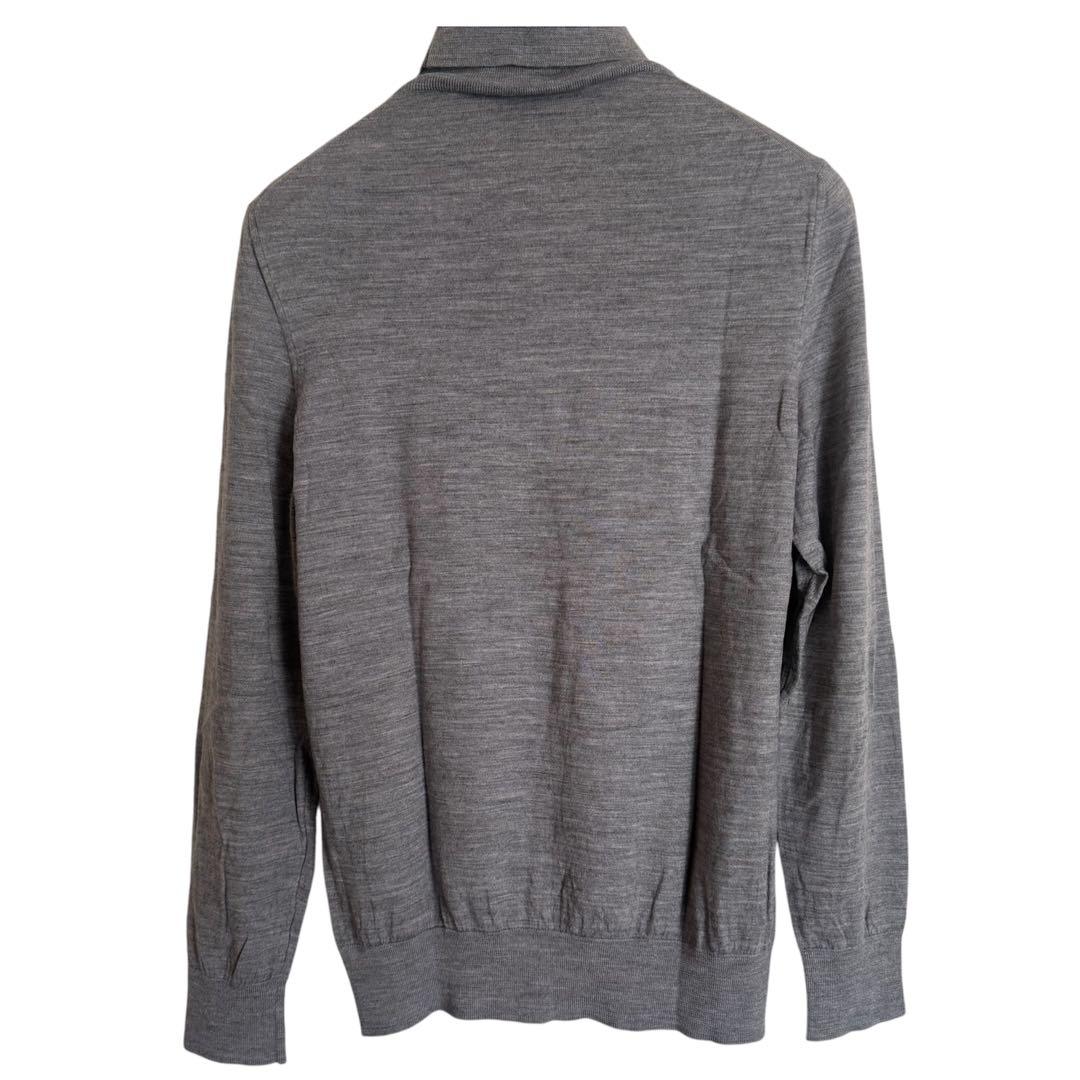 dunhill ダンヒル タートルネックニット グレー ウール100% 美品
