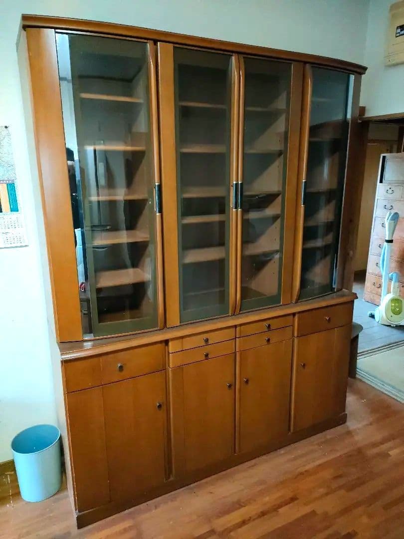 食器棚　横155cm 高さ194cm 奥行44cm　大型　状態良好　美品　大容量
