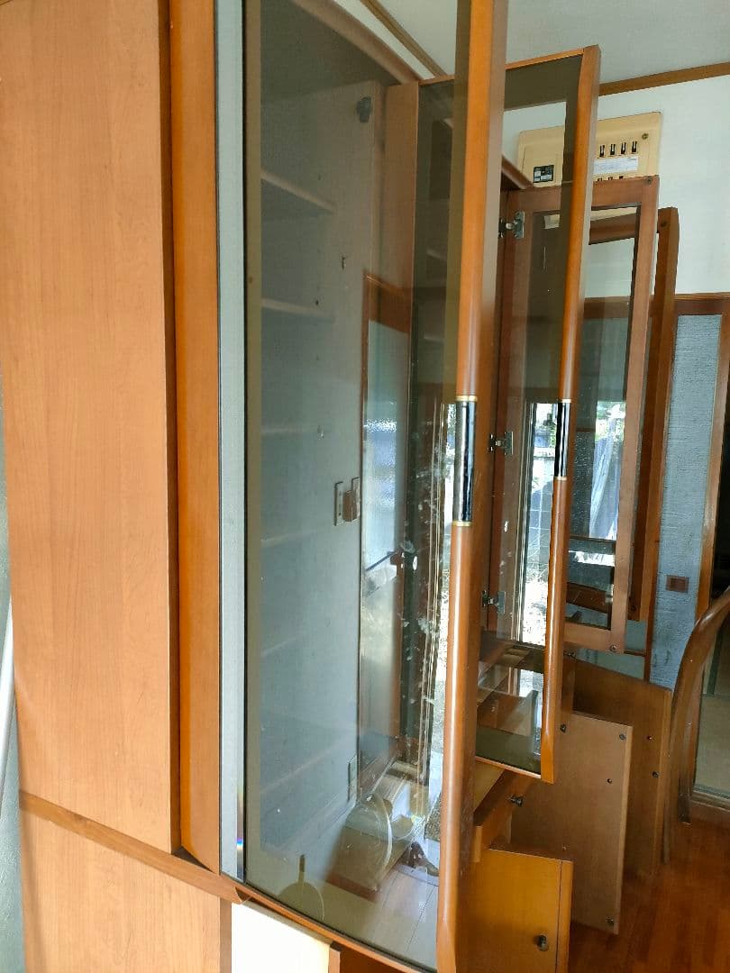 食器棚　横155cm 高さ194cm 奥行44cm　大型　状態良好　美品　大容量