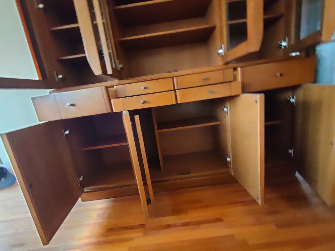 食器棚　横155cm 高さ194cm 奥行44cm　大型　状態良好　美品　大容量