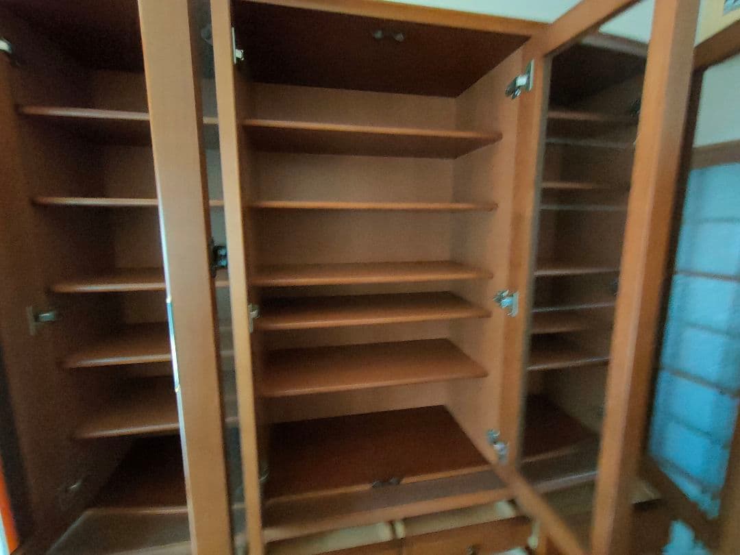 食器棚　横155cm 高さ194cm 奥行44cm　大型　状態良好　美品　大容量