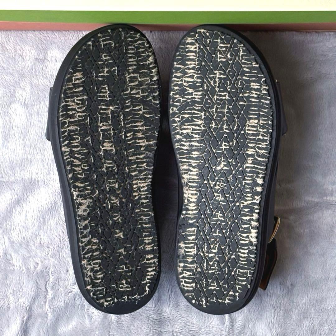 MARNI マルニ クリスクロス スフベット レザーサンダル ブラック 36