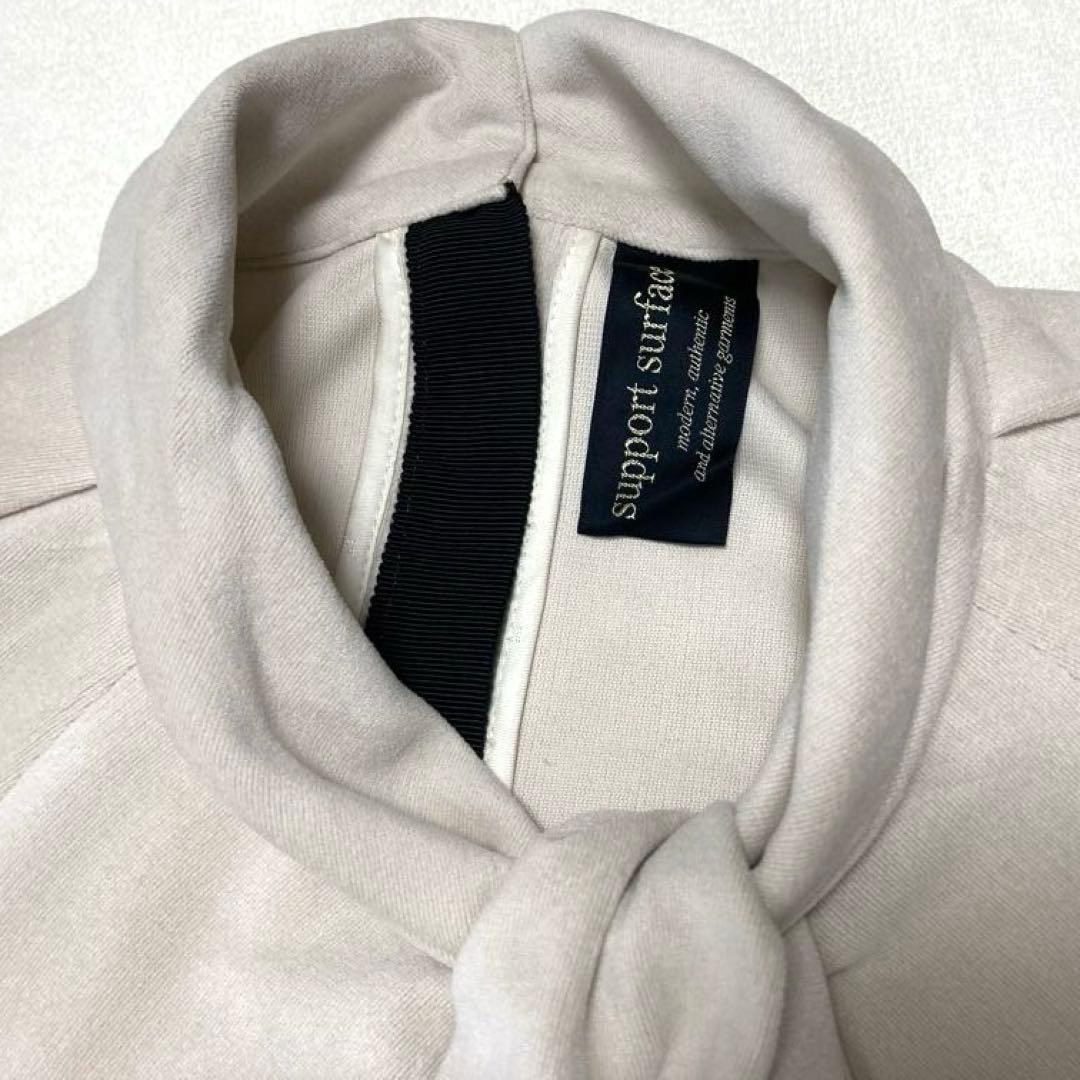 ★田中野夫★サポートサーフェス　エコレザー　切替　ロングワンピース　配色