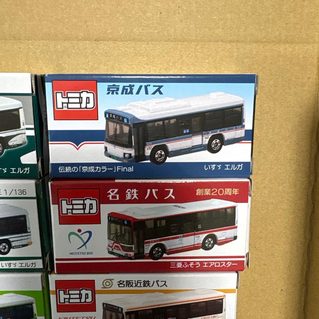 特注トミカ バス ８台セット　路線バス、名鉄、三重、伊丹市、神戸市、京成、他