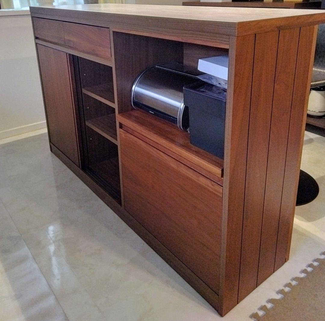 【チャコ】 高野木工　VINE ヴィネ キッチンカウンター　ウォールナット