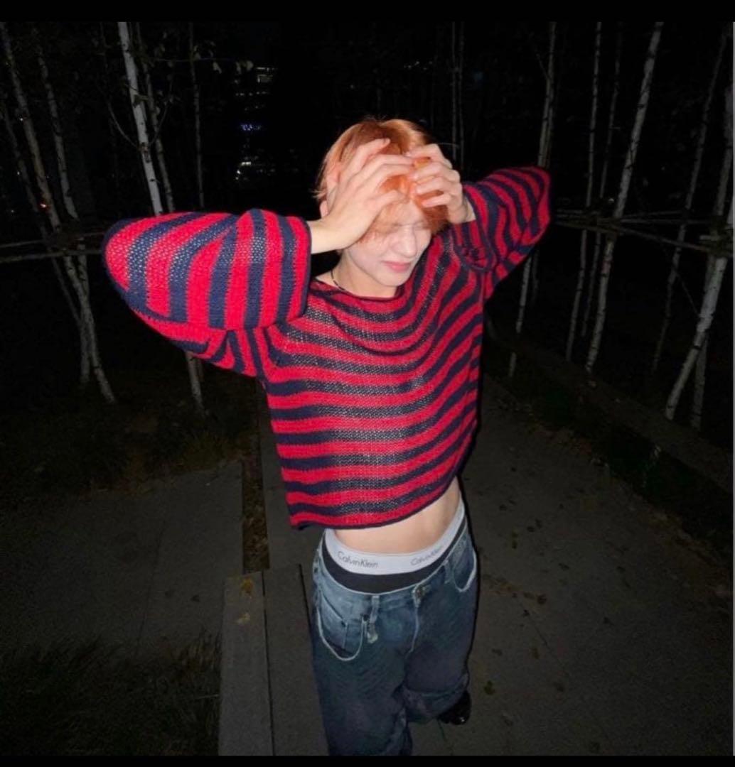 jaded london ボーダールーズニット