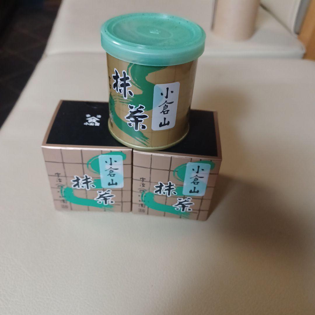 山政　小倉山 抹茶 新品未開封　2026年03月賞味期限　缶１に箱入り２です。