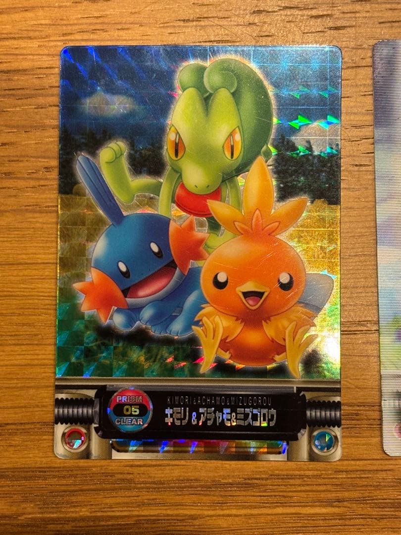 ポケモンずかんカード アドバンスジェネレーション キモリ&アチャモ&ミズゴロウ