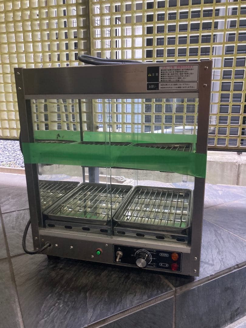 ホット ショーケース 温蔵庫 中古 横幅400mm コンビニ 弁当屋 業務用