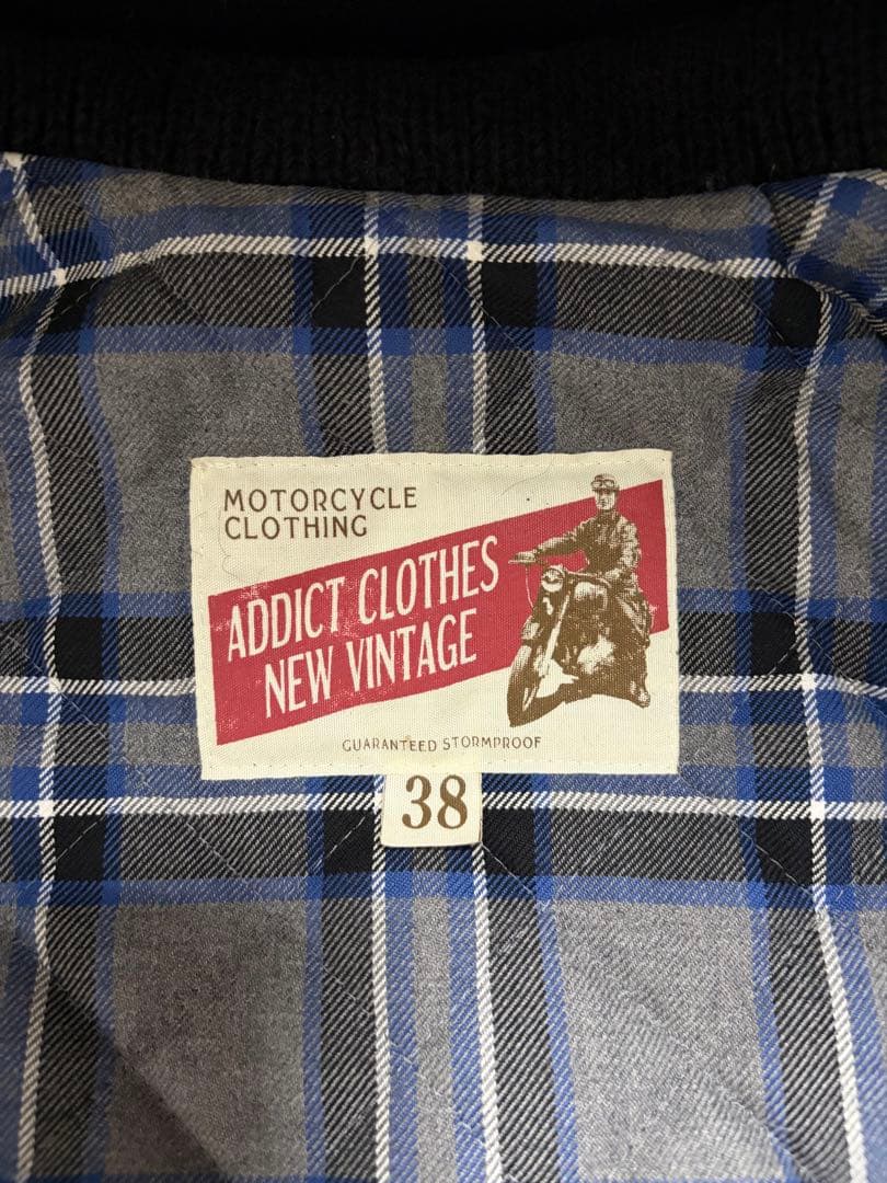 ADDICT CLOTHES キルティングダウンベスト 黒