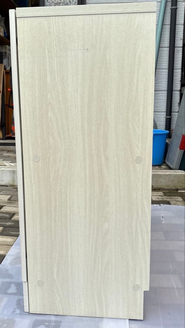 ぼん家具 食器棚 ロータイプ カップボード キッチン収納 ホワイト