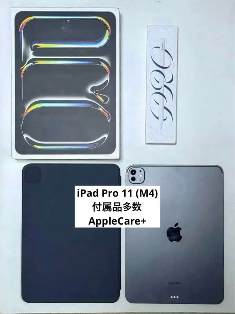 iPad Pro 11インチ M4 256GB 付属品いろいろ アップルケア+