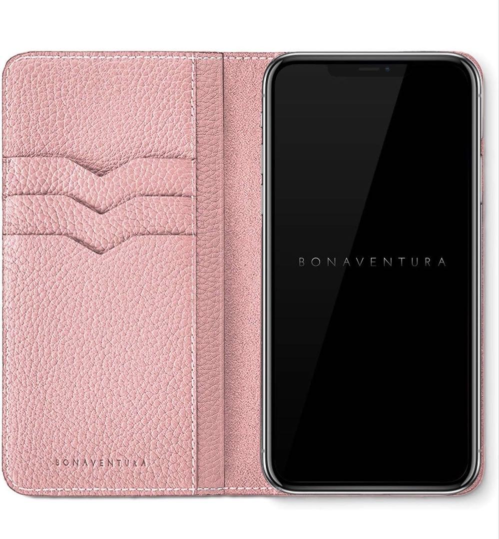 ボナベンチュラ　グレージュ×サクラ　新品未使用　iPhone11pro用