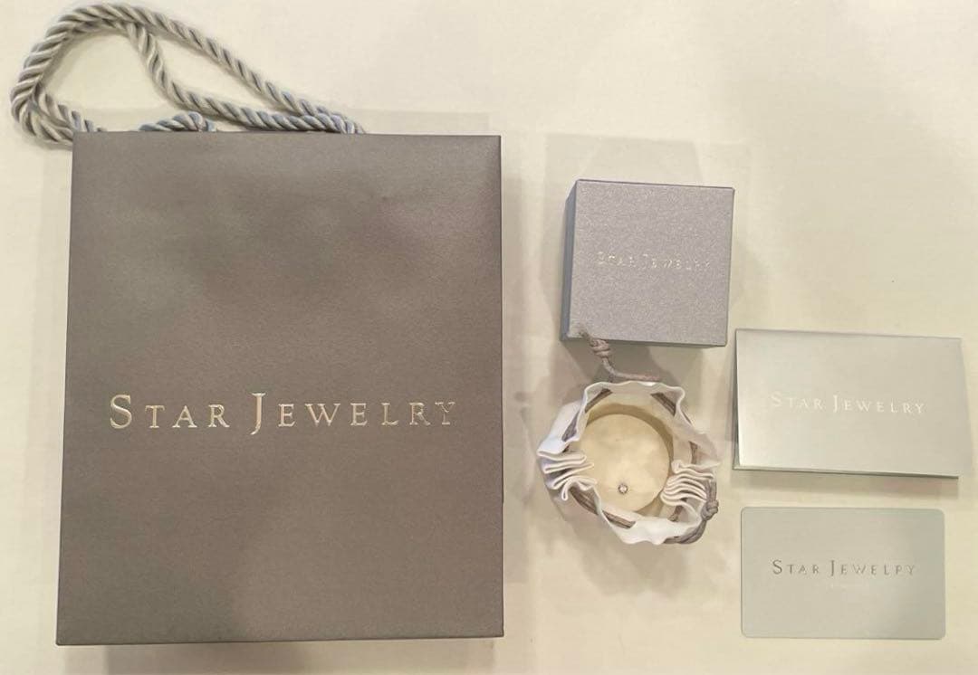 スタージュエリー　プラチナ1粒ピアス　片耳