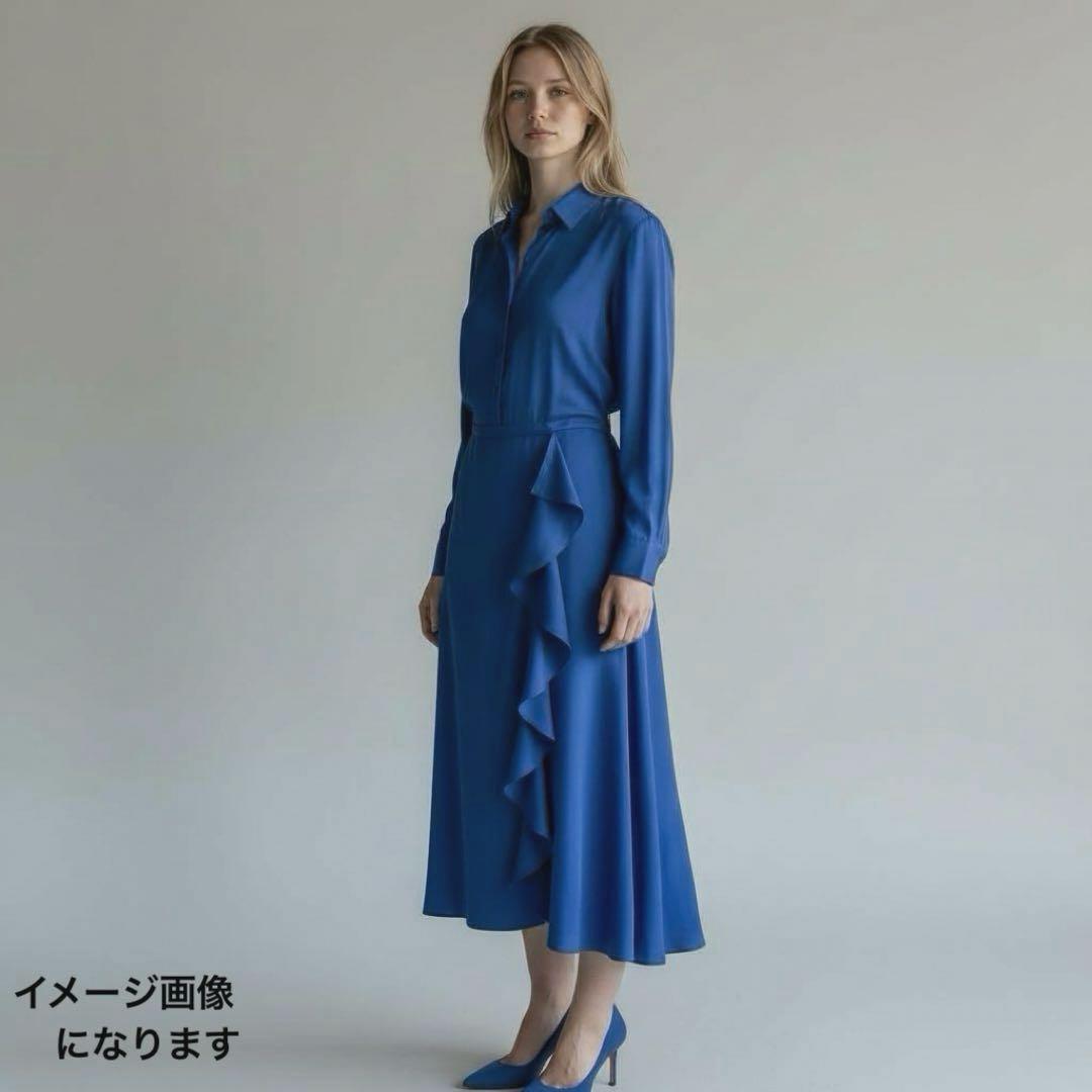 【新品✨シルク100%】Max Mara シャツワンピース フリル ギャザー