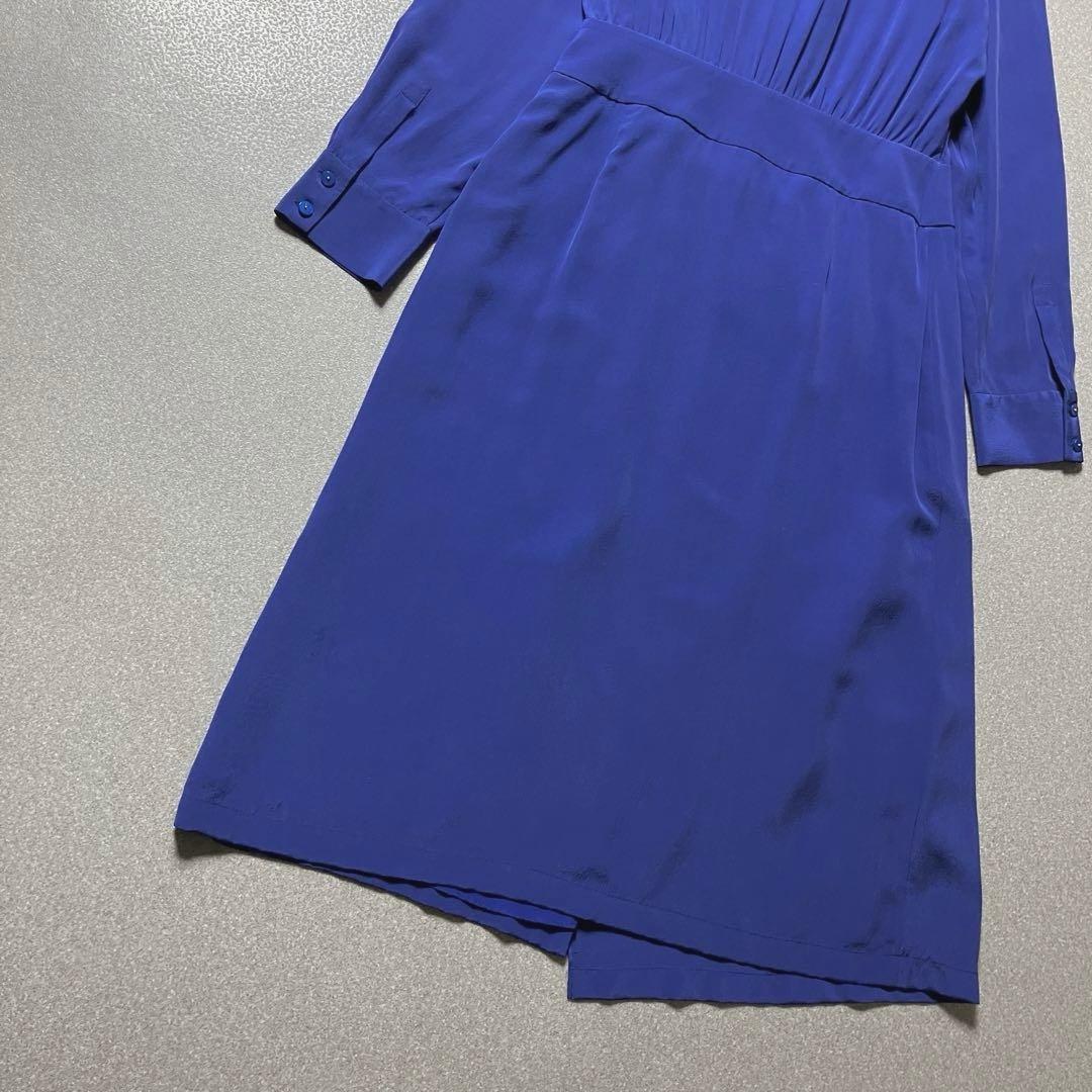 【新品✨シルク100%】Max Mara シャツワンピース フリル ギャザー