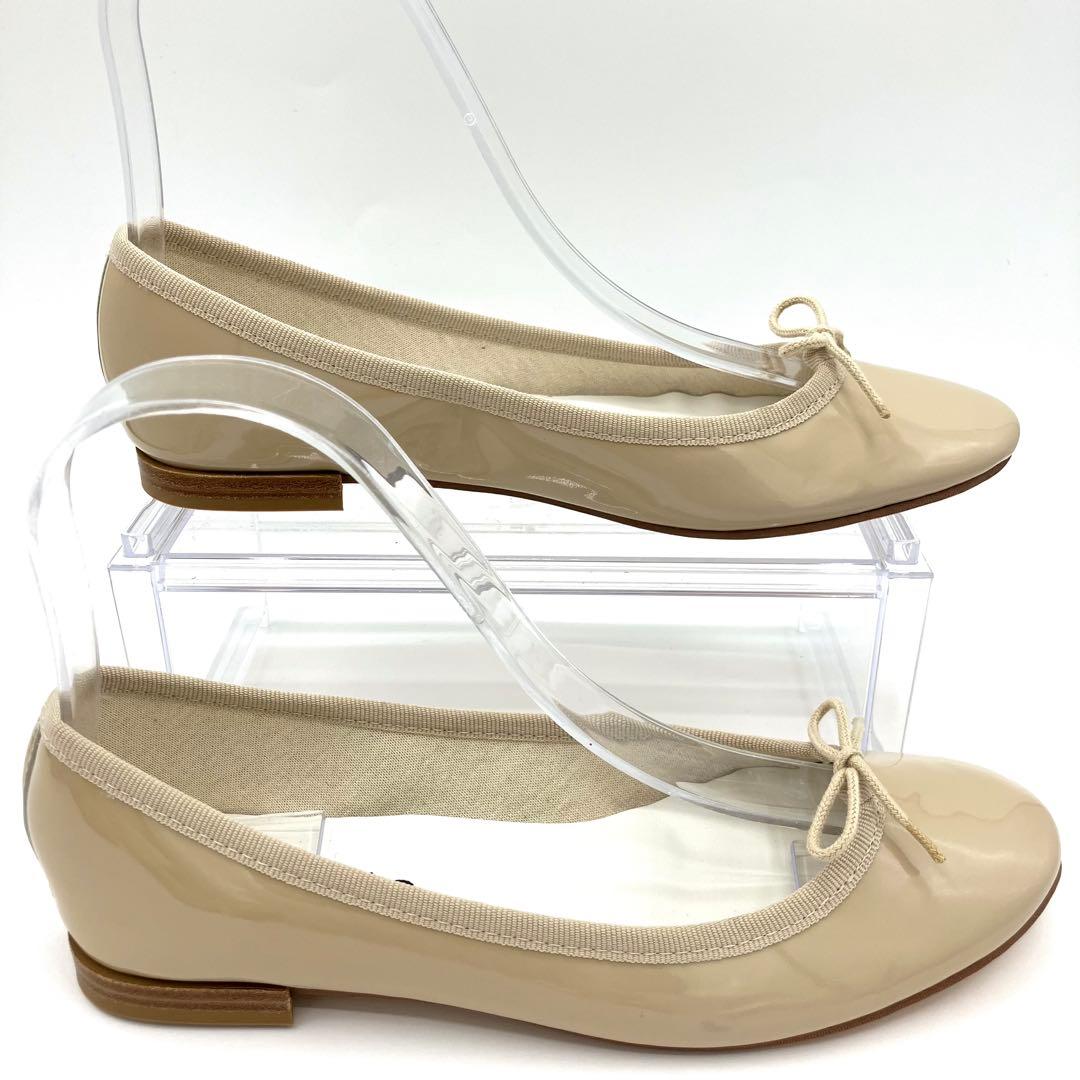 【定番】レペット　サンドリオン　フラット　パンプス　22.5cm リボン