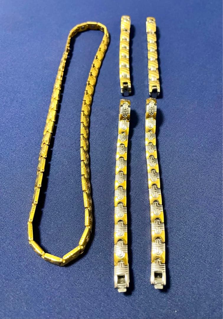 外山★TOYAMA Z磁気ネックレス　ブレスレット　アンクレット5点セット