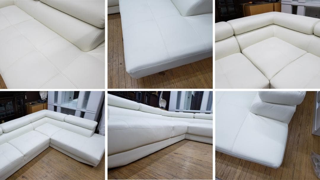 H6　美品　合皮　コーナーソファセット