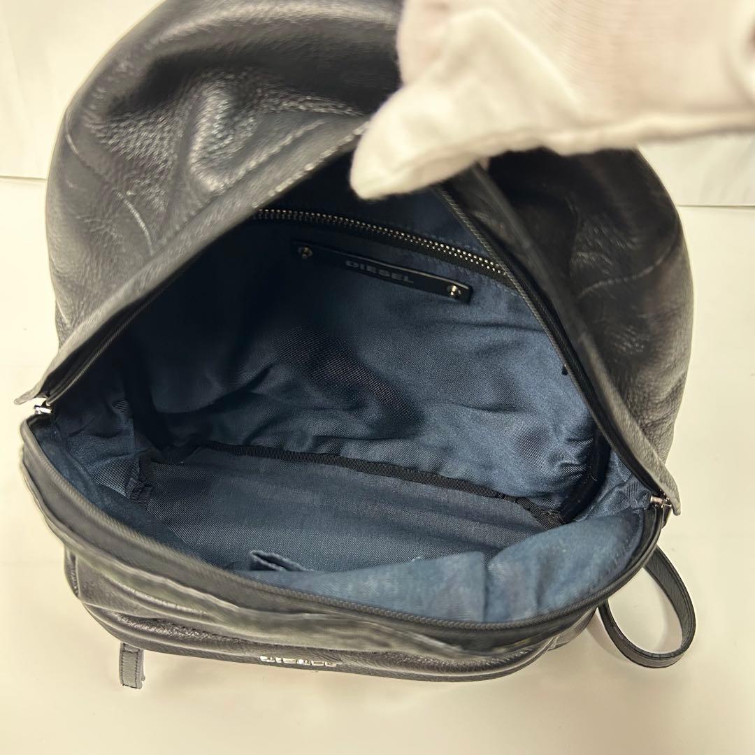美品✨ DIESEL リュック オールレザー ブラック