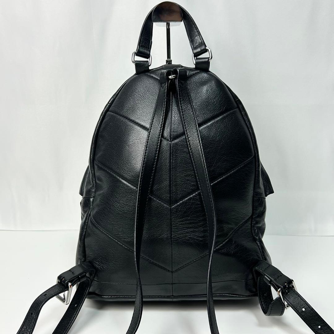 美品✨ DIESEL リュック オールレザー ブラック