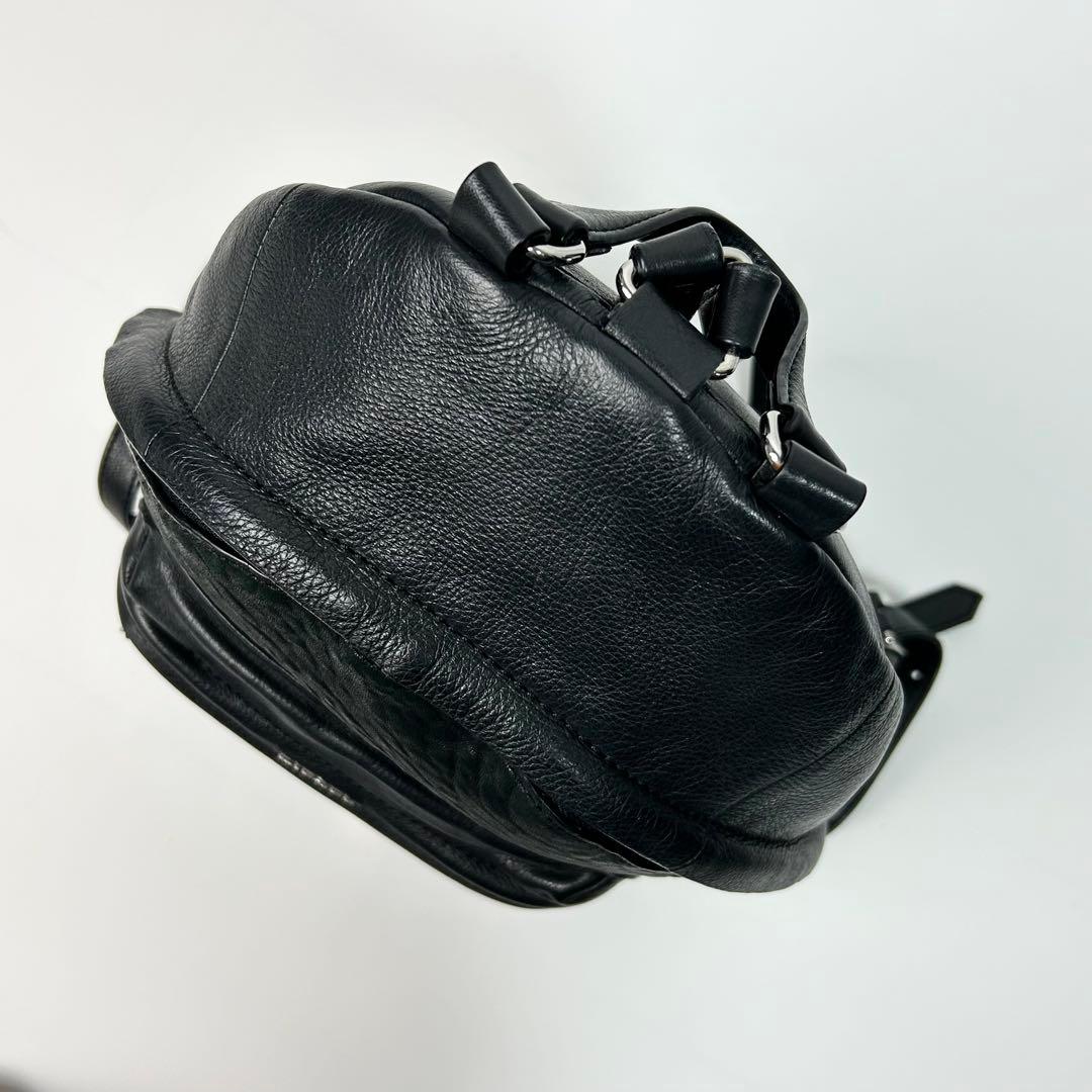 美品✨ DIESEL リュック オールレザー ブラック