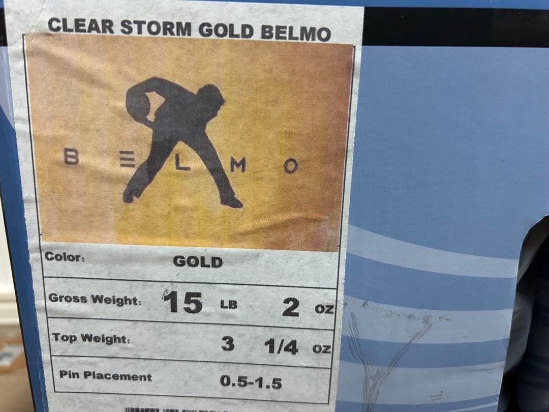 送料込み【新品】クリア・ストーム　ゴールドベルモ　ストーム　15ポンド2オンス1