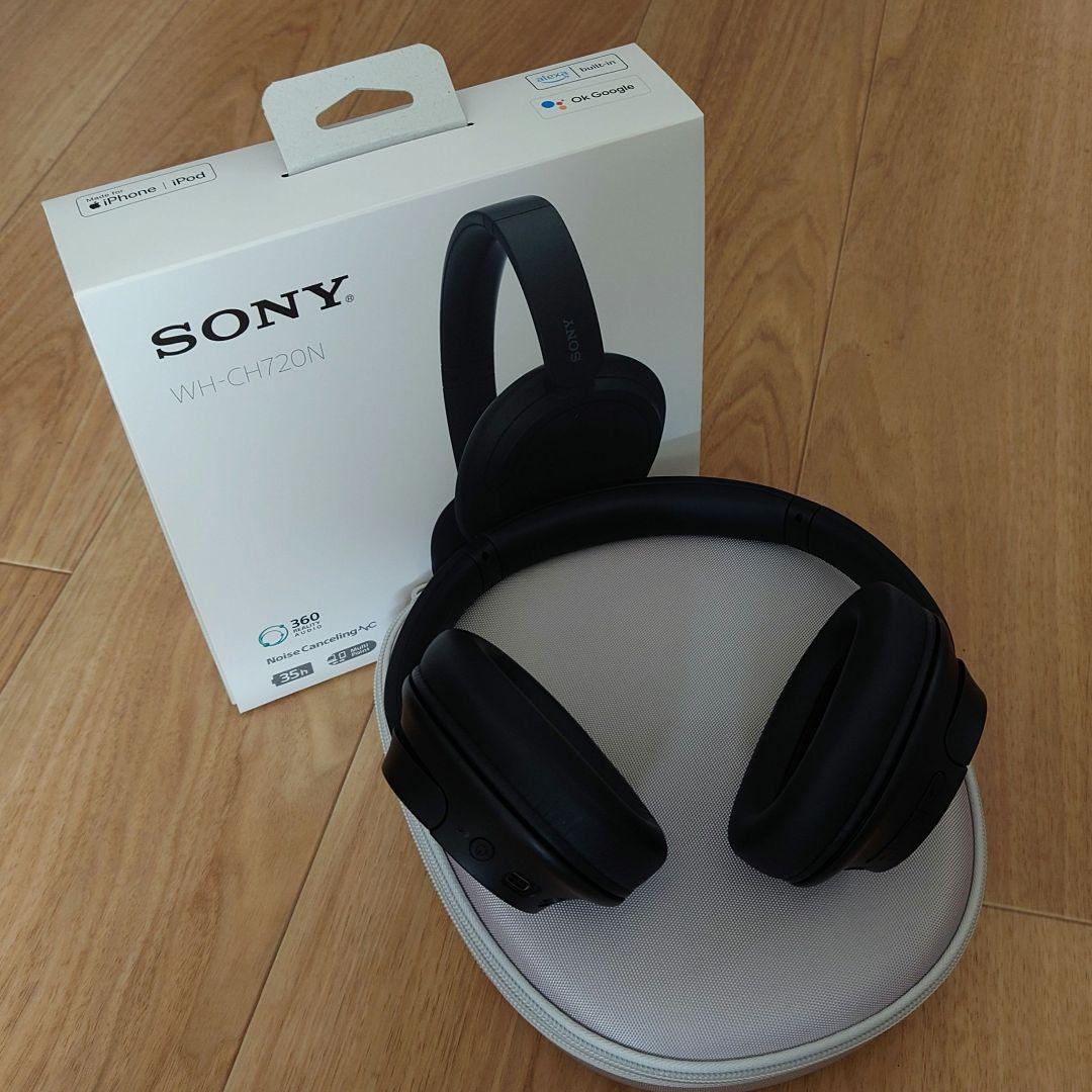 SONY ヘッドホン WH-CH720N B(ケース付)